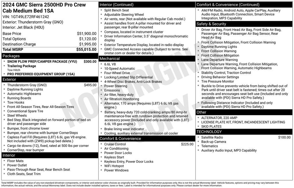 Used 2024 Gray GMC Pro image 15