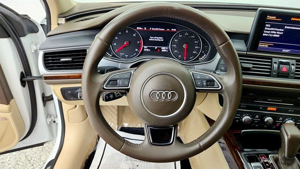 Used 2016 Glacier White Metallic Audi 4dr Sedan FrontTrak 2.0T Premium Plus w/ 19