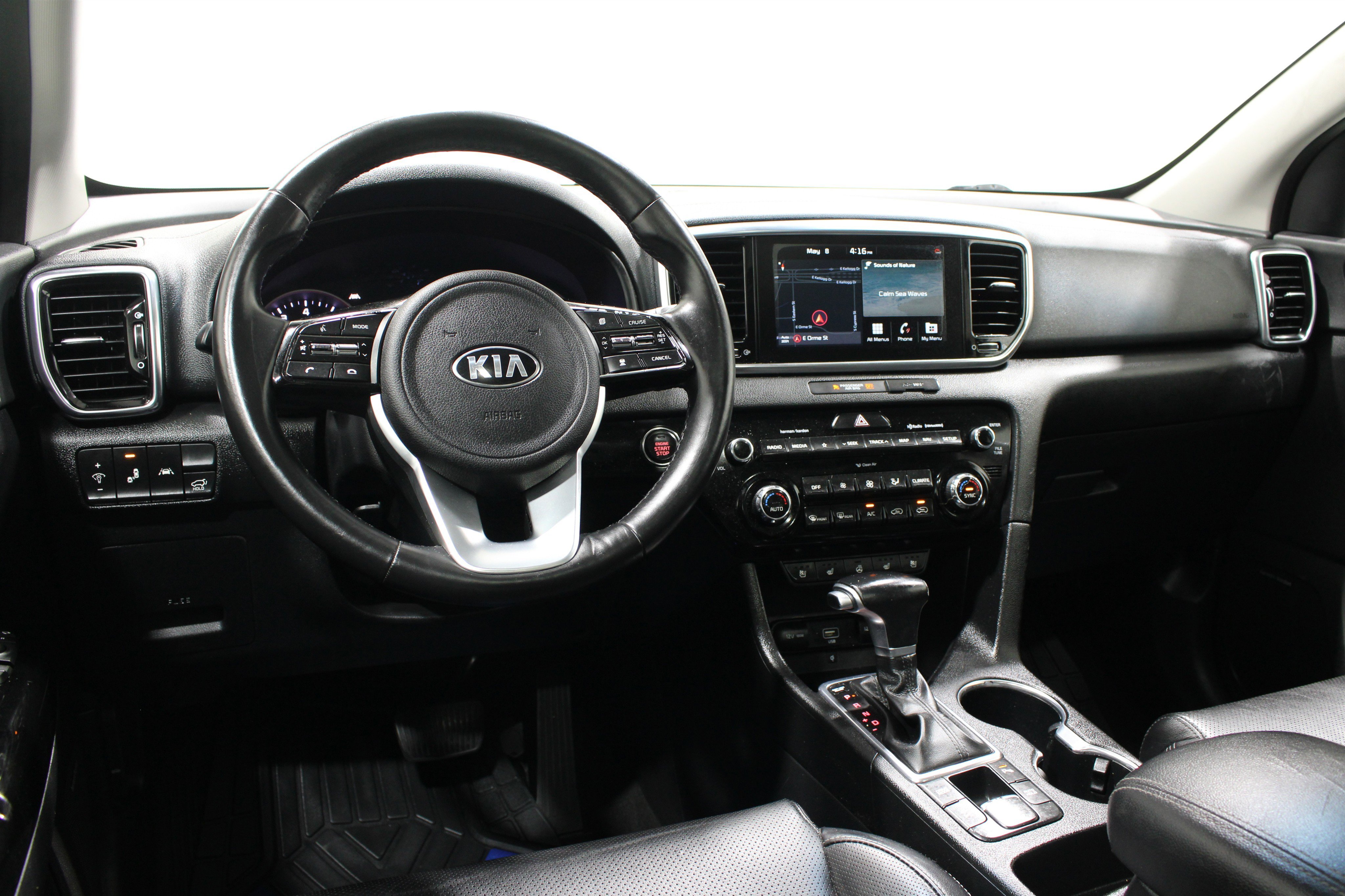 Used 2021 Sparkling Silver Kia EX image 2