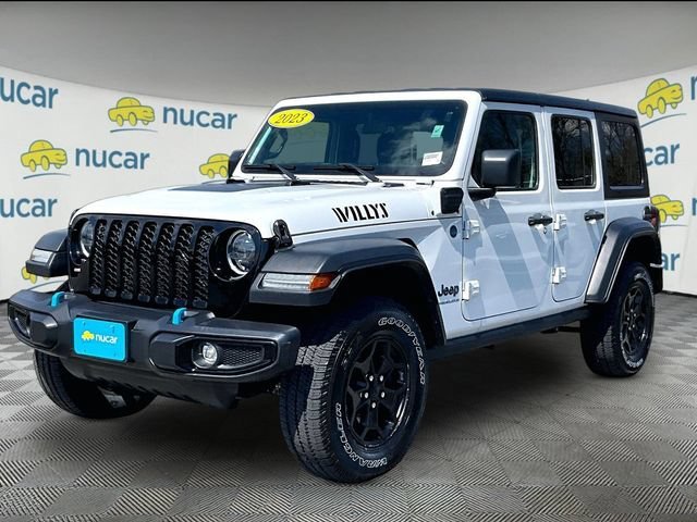 Used 2023 Bright White Clearcoat Jeep Willys 4xe image 3