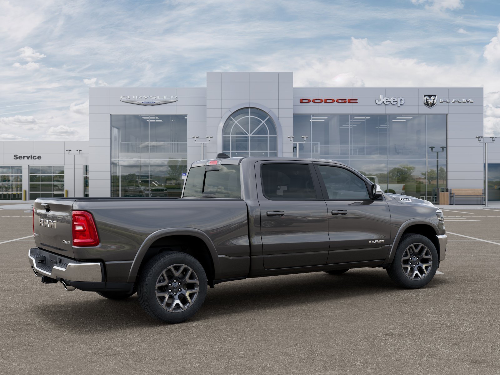 New 2026 Granite Crystal Metallic Clear-Coat Exterior Paint RAM Laramie image 31