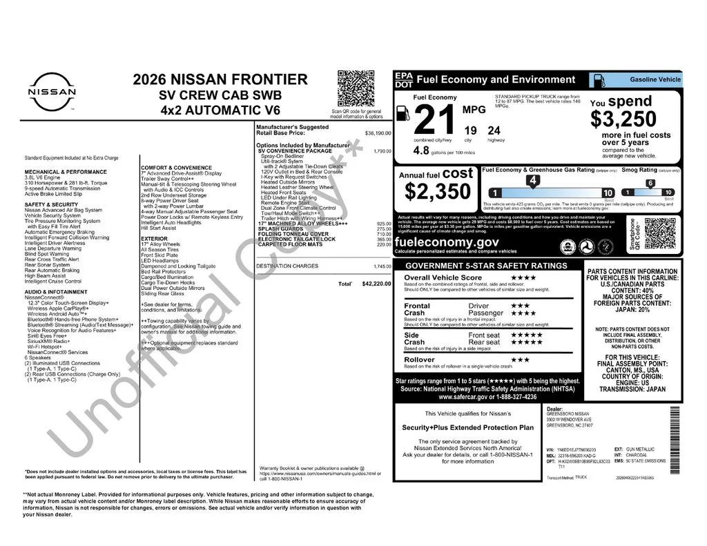 Certified Used 2026 Gray Nissan SV image 50