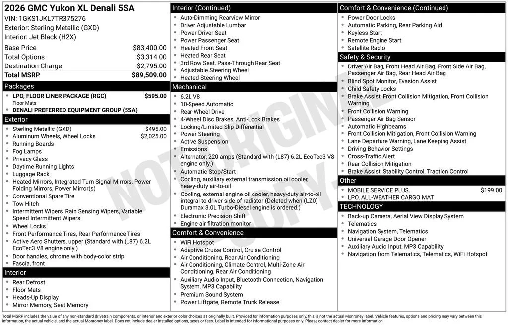 New 2026 Sterling Metallic GMC Denali image 17