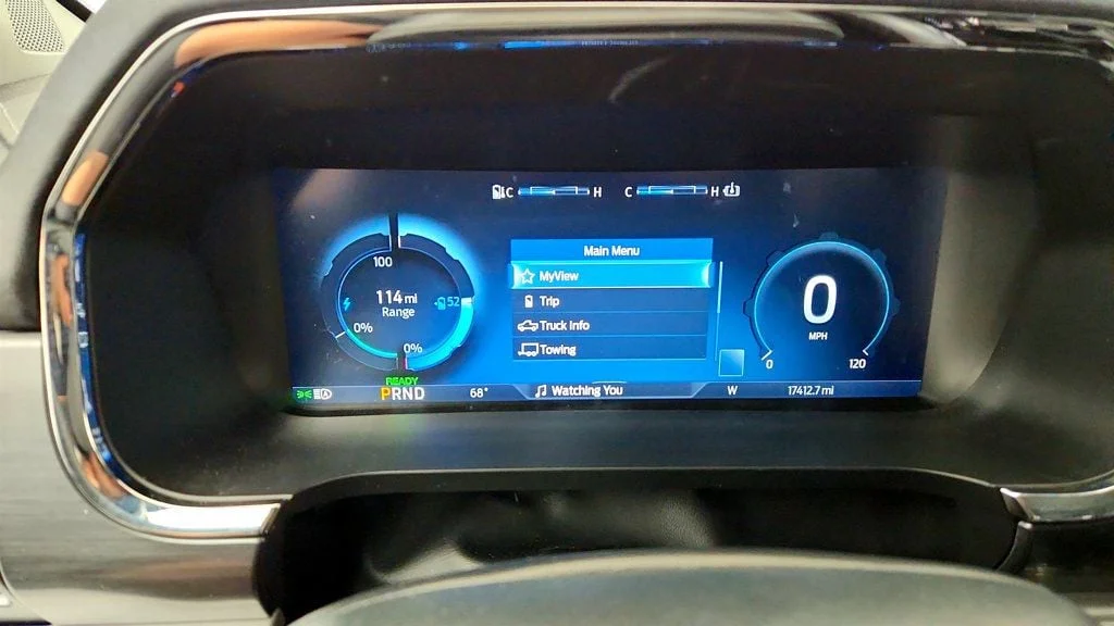 Used 2023 Azure Gray Metallic Tri-Coat Ford XLT 4WD SuperCrew 5.5