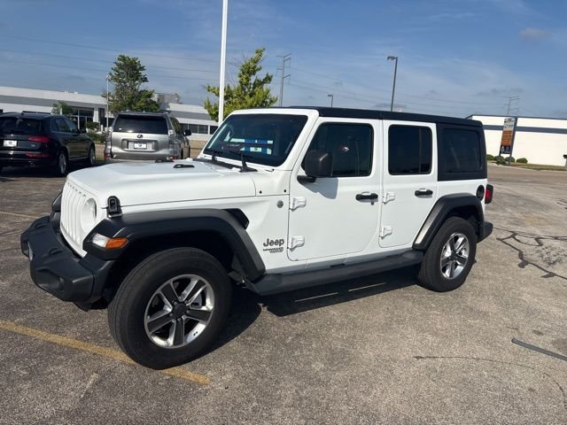 Used 2020 White Jeep Unlimited Sport S image 2