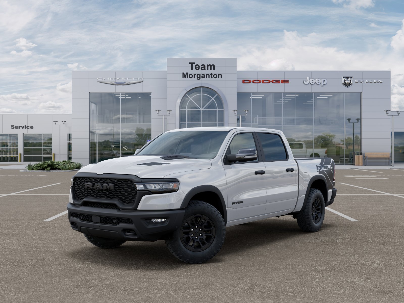 New 2026 Bright White Clear-Coat Exterior Paint RAM Rebel image 28