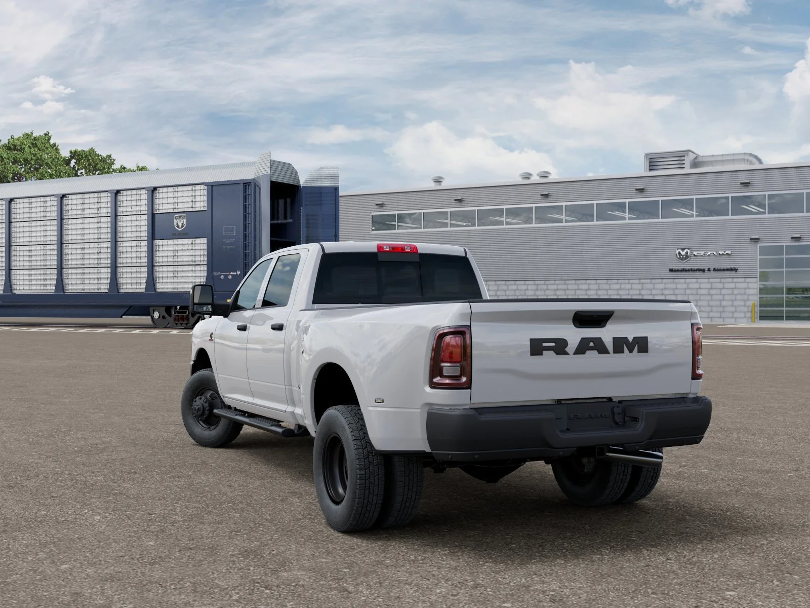 New 2026 Bright White Clear-Coat Exterior Paint RAM Tradesman image 3