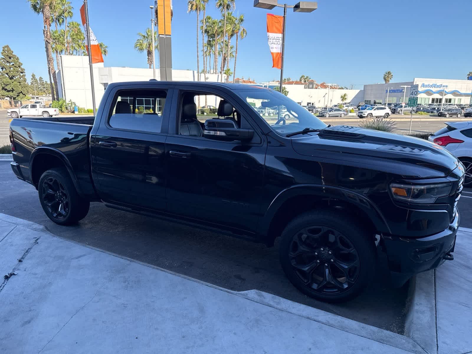 Used 2021 Diamond Black Crystal Pearlcoat Ram Limited image 8