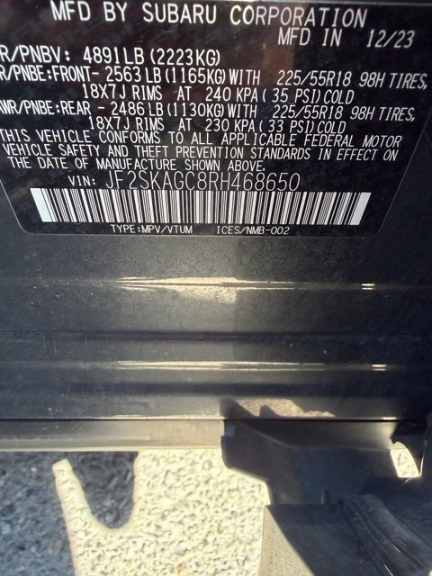 Used 2024 Magnetite Gray Metallic Subaru Sport image 7