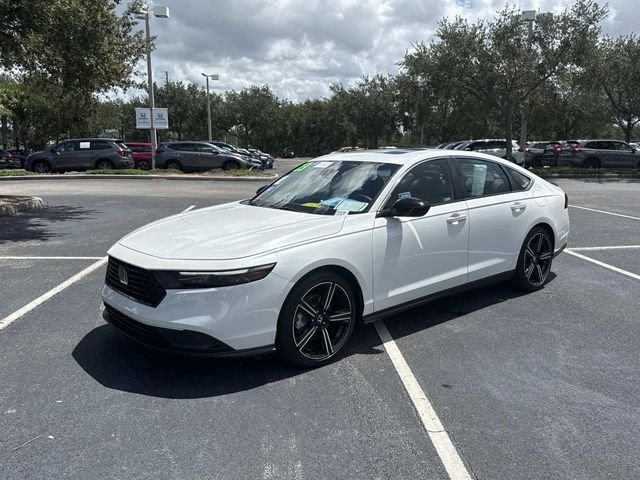 Used 2023 Platinum White Pearl Honda HYBRID SPORT image 8