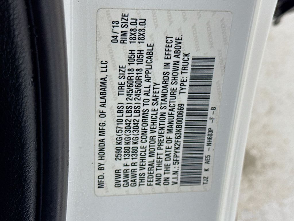 Used 2019 White Diamond Honda RTL-T image 42
