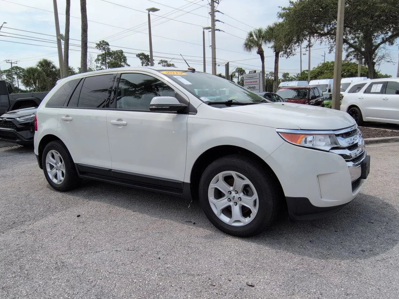 Used 2013 White Suede Ford SEL image 2