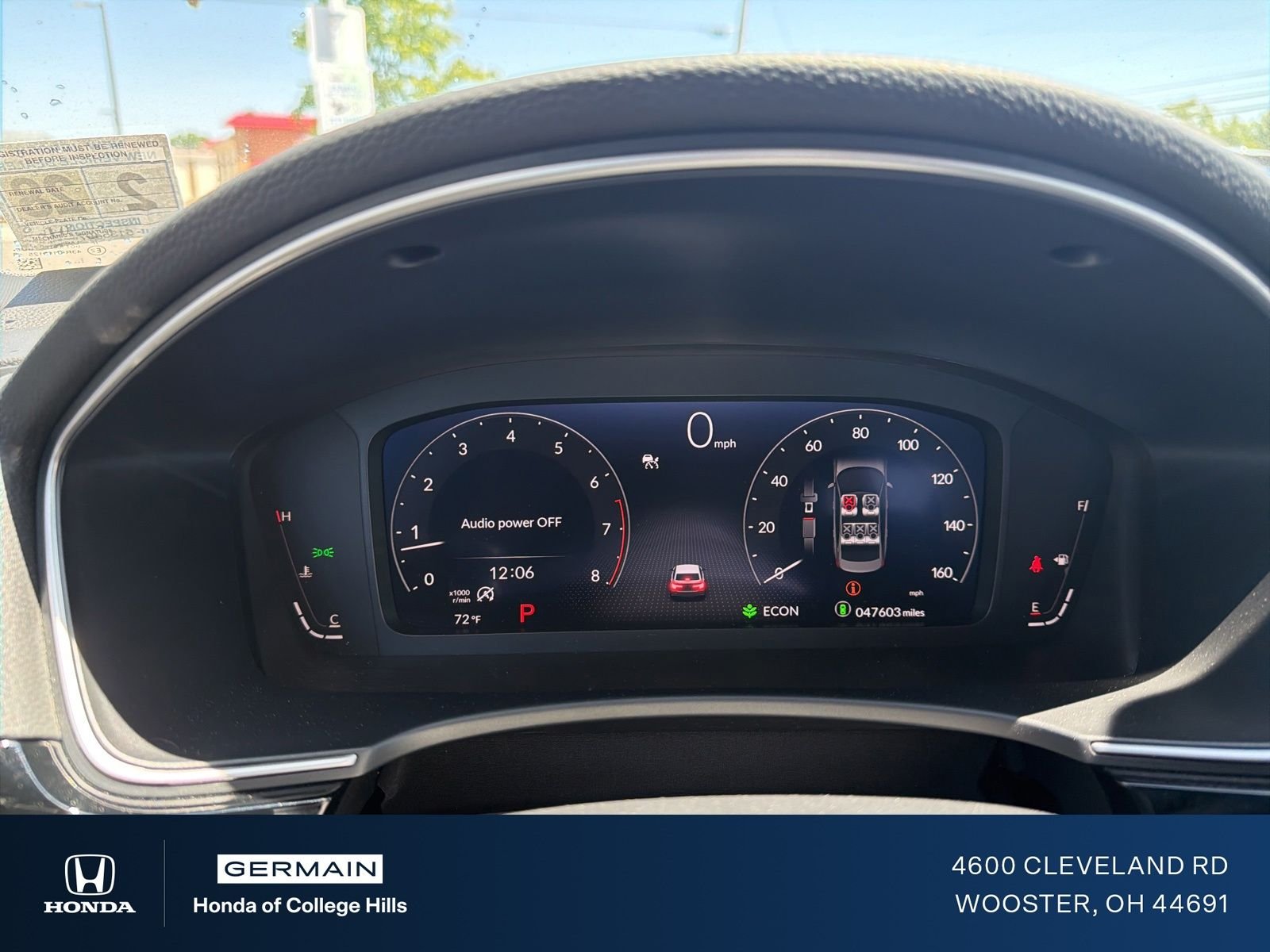Certified Used 2023 Aegean Blue Metallic Honda 1.5T 4D TOURING image 16
