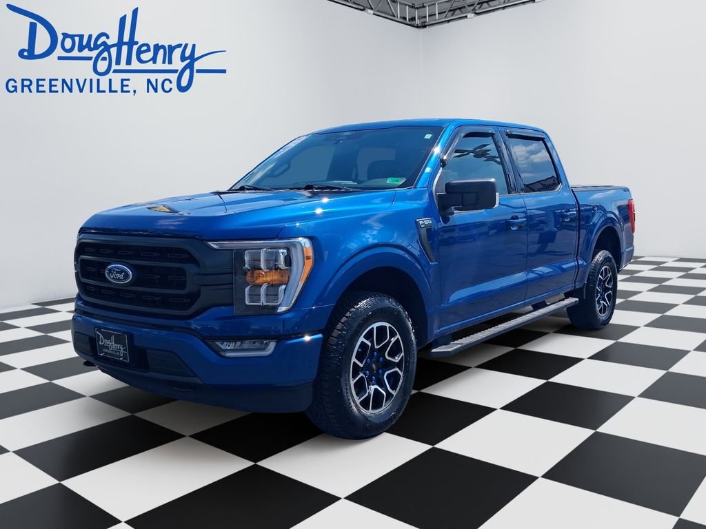 Used 2022 Blue Ford XLT image 1