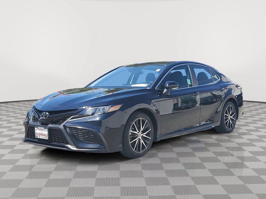 Certified Used 2023 Midnight Black Metallic Toyota SE image 2