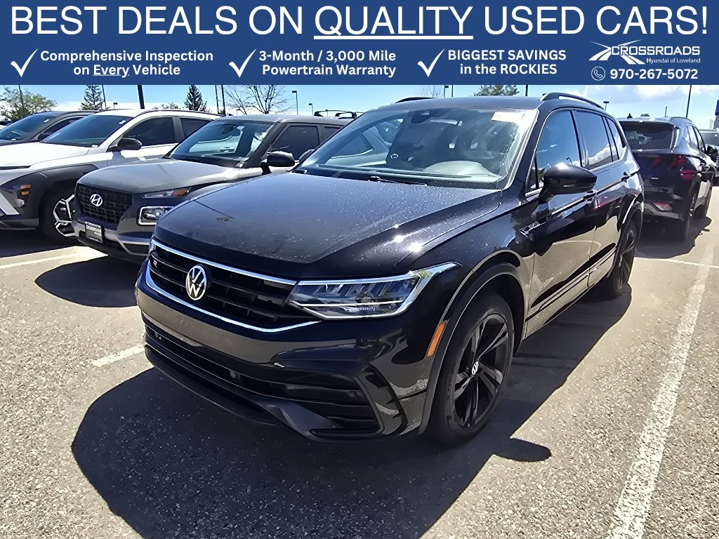 Used 2023 Deep Black Pearl Volkswagen SE R-Line Black image 1