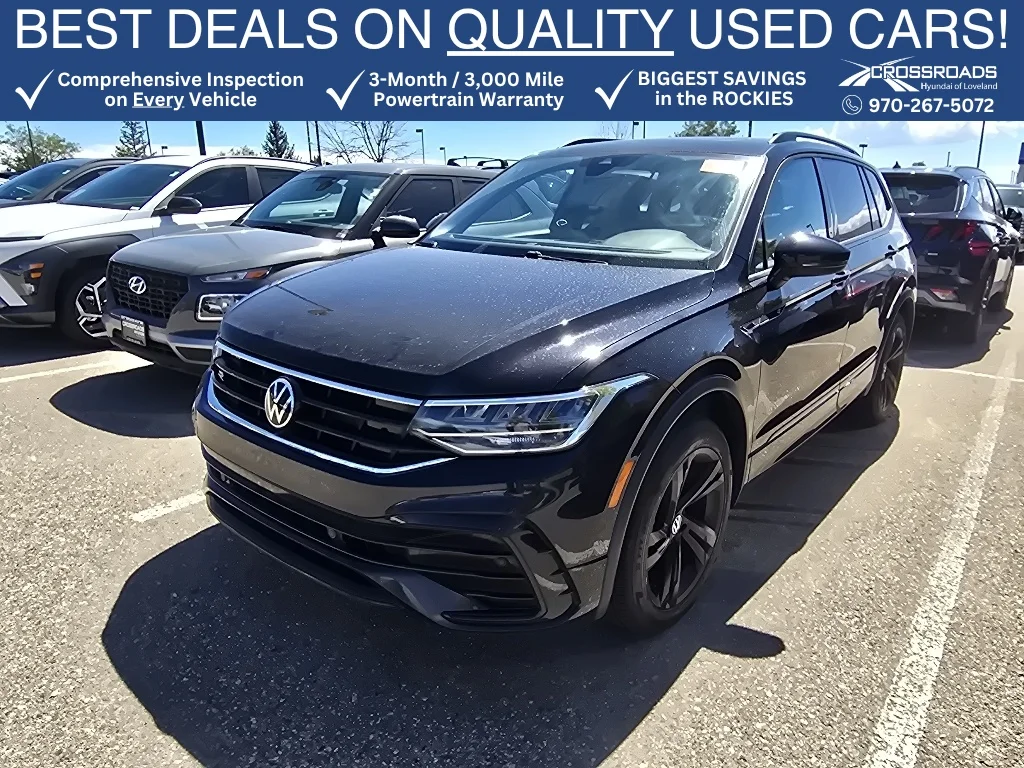 Used 2023 Deep Black Pearl Volkswagen SE R-Line Black image 1