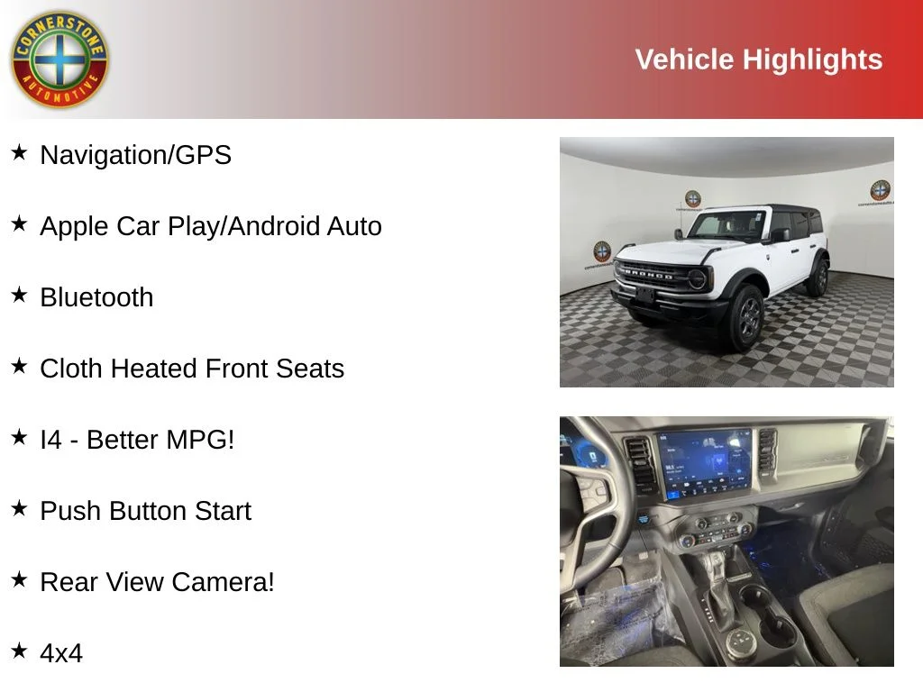 Used 2025 Ford Bronco 4-Door Big Bend with VIN 1FMDE7BH2SLA43900 for sale in Elk River, Minnesota