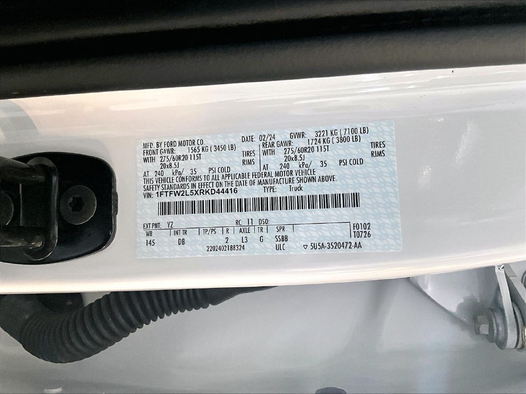 Used 2024 Oxford White Ford STX image 34
