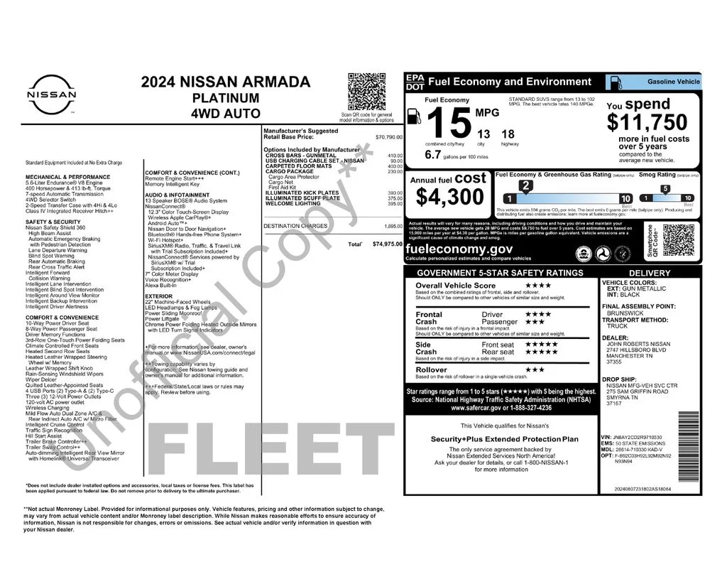 Used 2024 Gray Nissan Platinum image 11