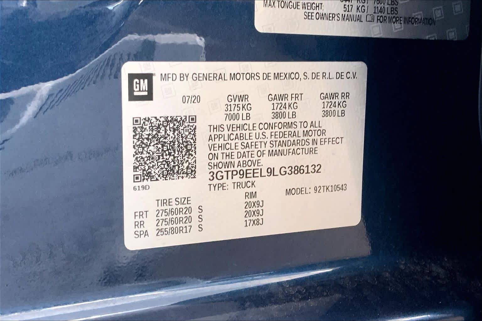 Used 2020 Pacific Blue Metallic GMC AT4 image 37