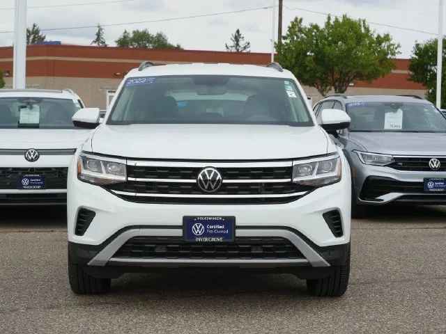 Certified 2023 Volkswagen Atlas SE w/Tech with VIN 1V2HR2CA7PC549193 for sale in Inver Grove Heights, Minnesota