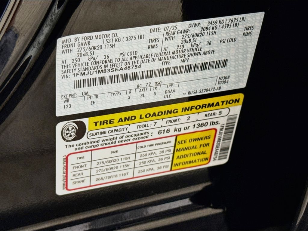 Used 2025 Agate Black Metallic Ford Platinum image 35