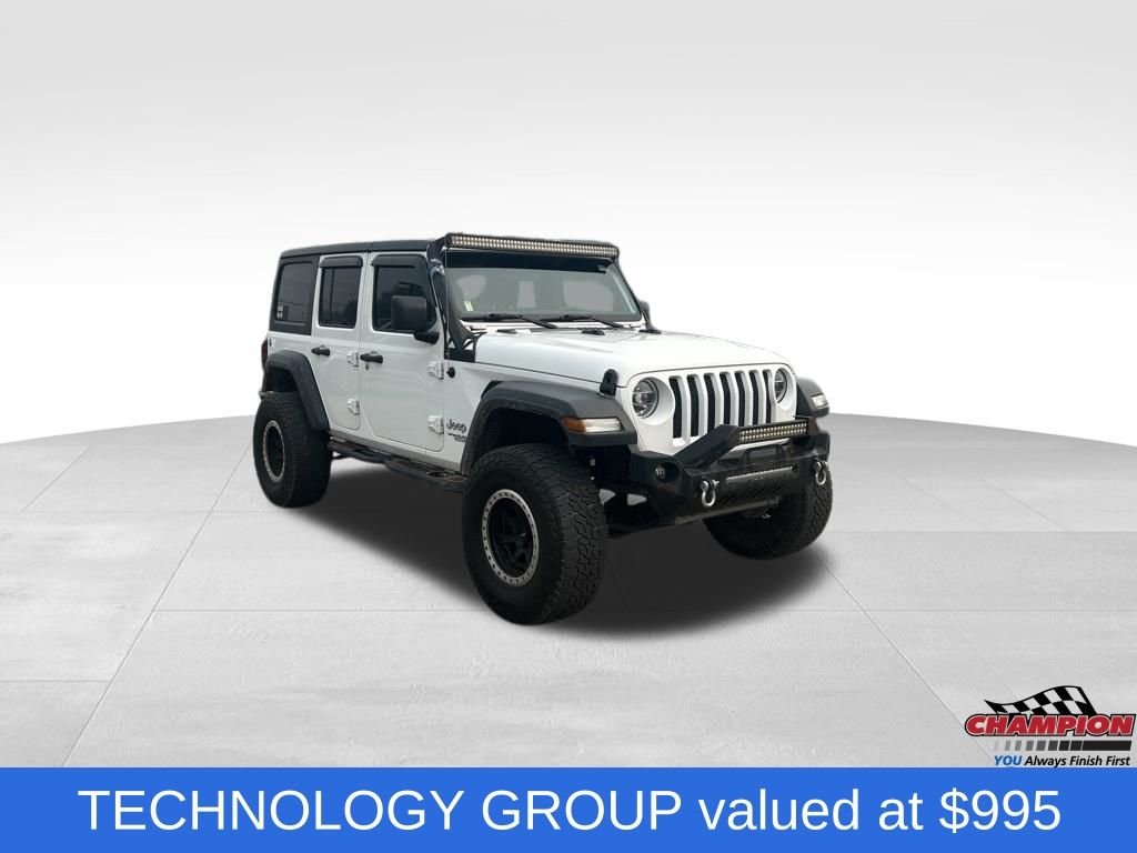 Used 2020 White Jeep Unlimited Sport S image 8