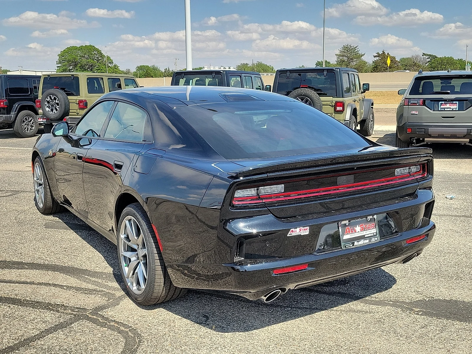 New 2026 Diamond Black Crystal Pearlcoat Dodge SCAT PACK PLUS 4-DOOR AWD image 3