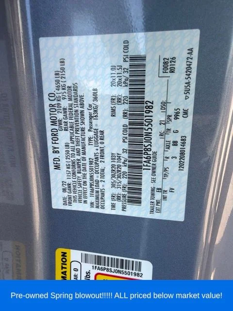 Used 2022 Blue Ford Shelby GT500 image 20