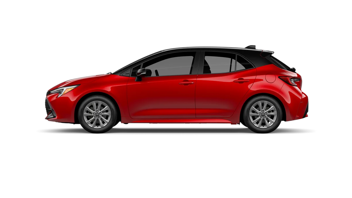 New 2027 Finish Line Red with Black roof Toyota SE image 4
