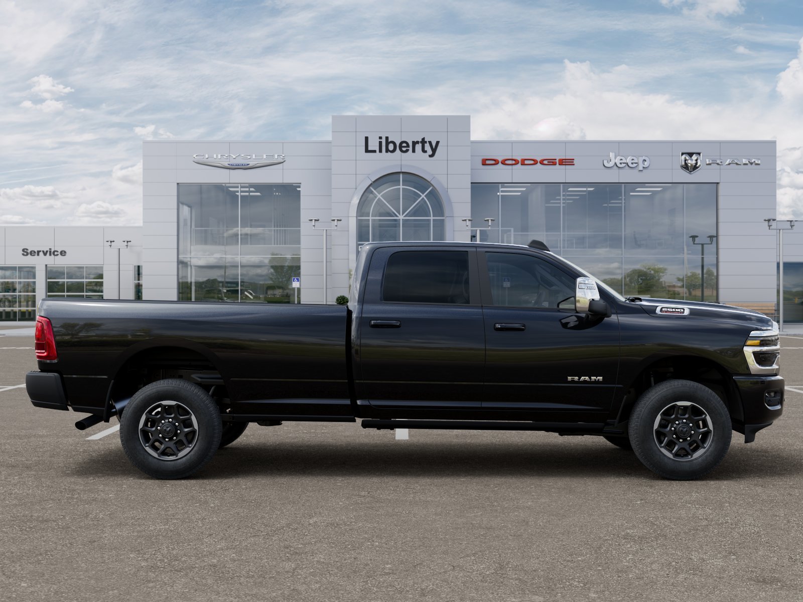 New 2026 Diamond Black Crystal Pearl-Coat Exterior Paint RAM Laramie image 53