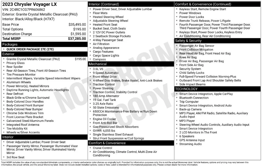 Used 2023 Gray Chrysler LX image 53