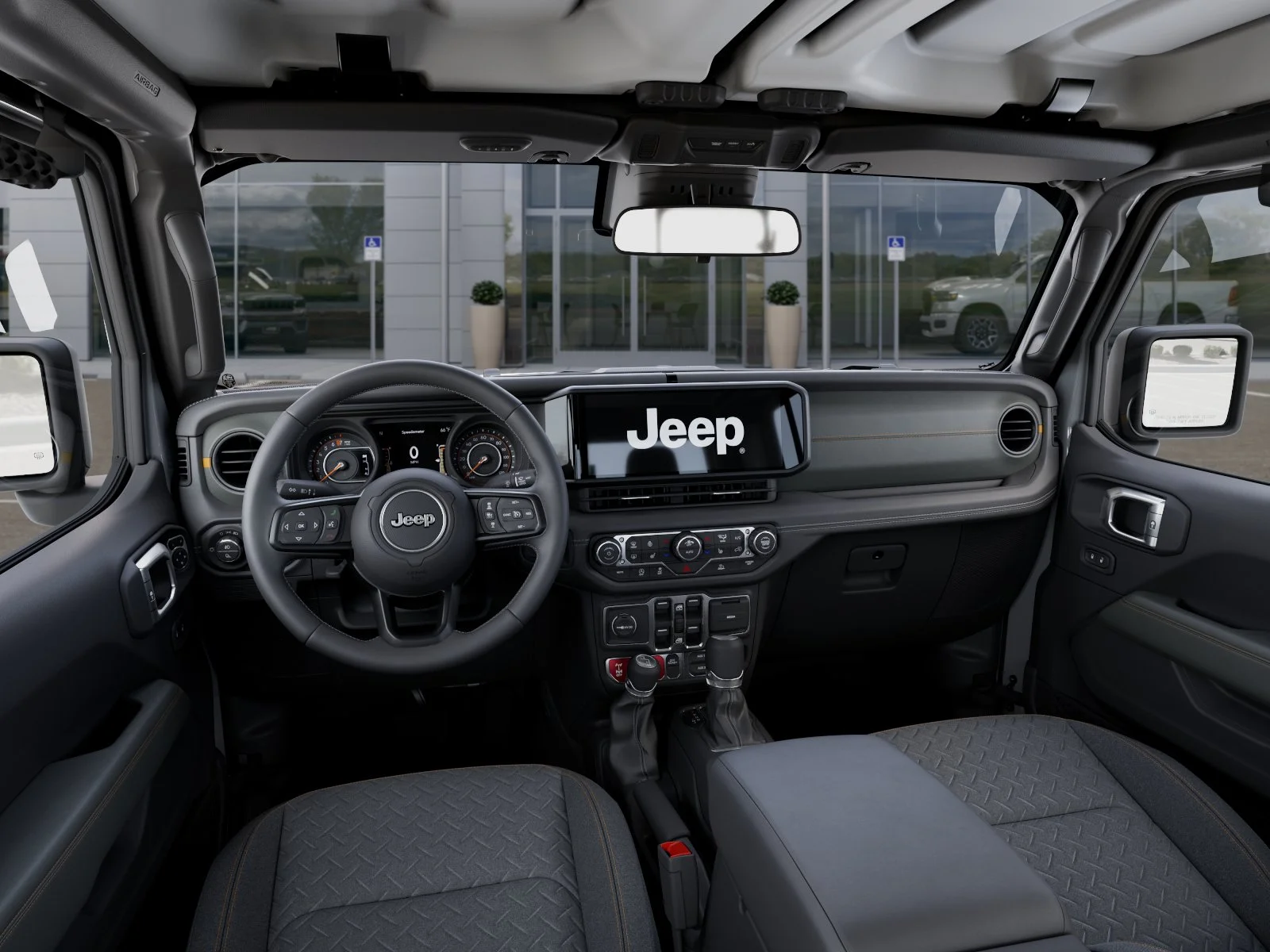 New 2026 Bright White Clear-Coat Exterior Paint Jeep Mojave image 42