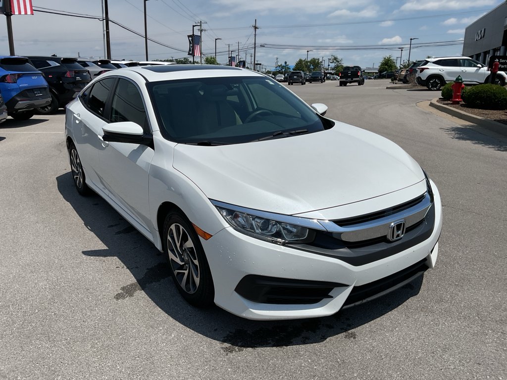 Used 2018 White Orchid Pearl Honda EX image 2