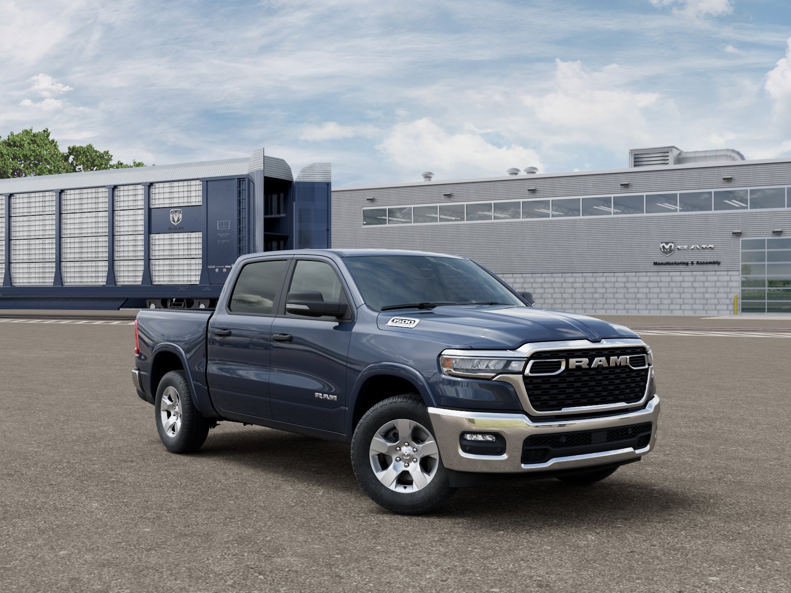 New 2026 Forged Blue Metallic Exterior Paint RAM LONE STAR image 3
