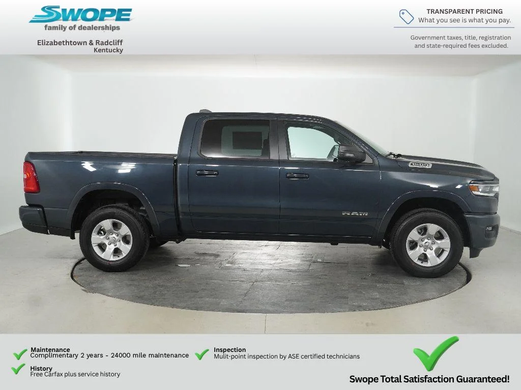 New 2026 Forged Blue Metallic Exterior Paint RAM Big Horn image 2