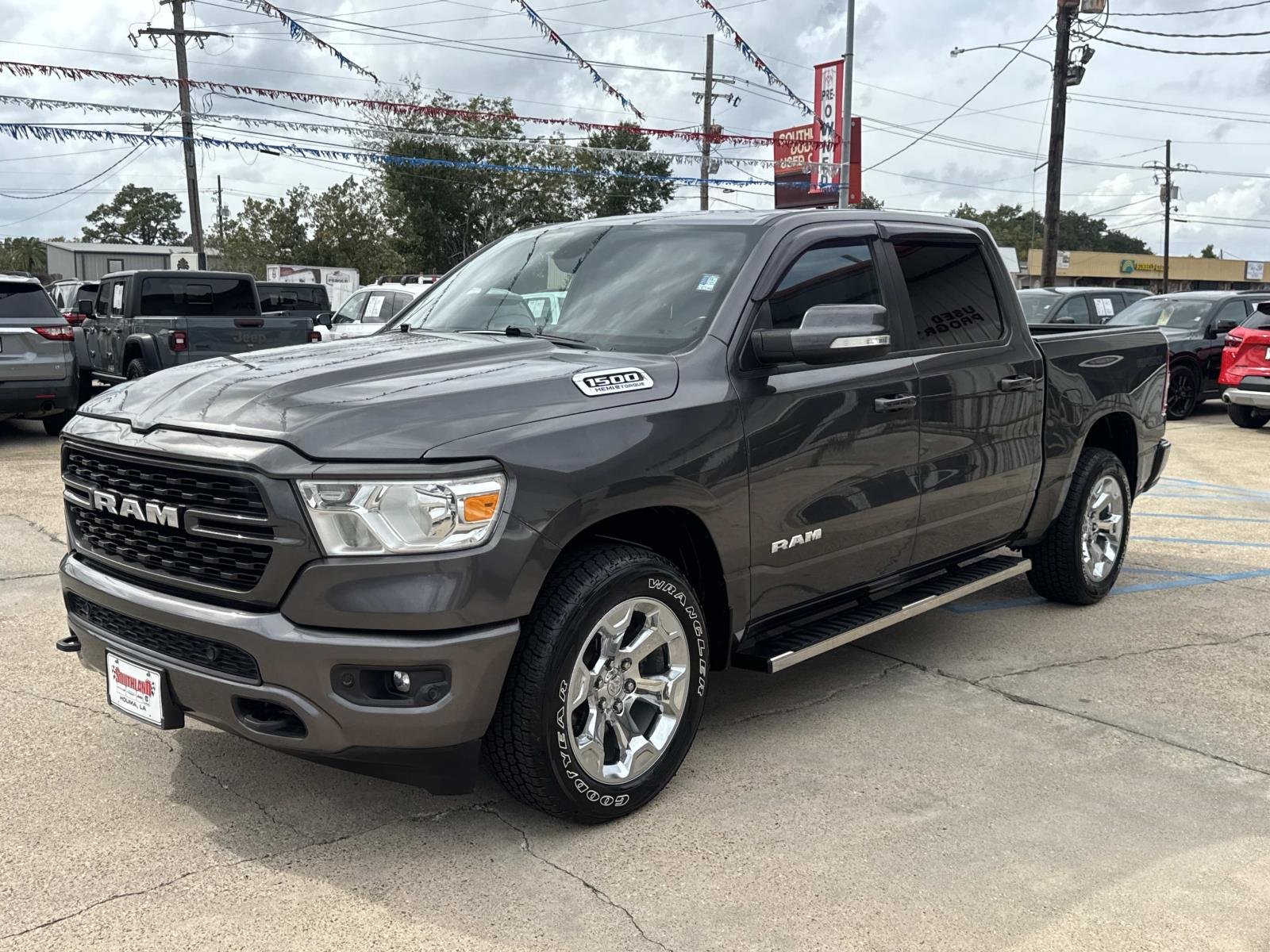 Used 2022 Granite Crystal Metallic Clearcoat Ram Big Horn image 3