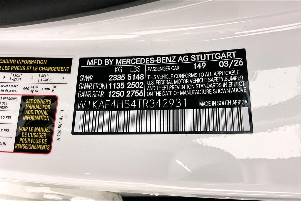 New 2026 Polar White Mercedes-Benz C 300 image 12
