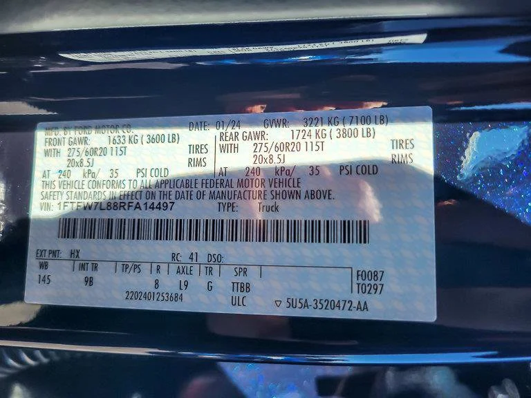 Used 2024 Blue Metallic Ford Platinum image 31