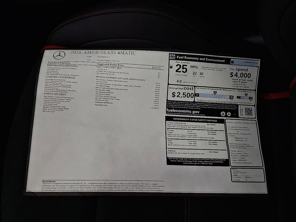 New 2026 Polar White Mercedes-Benz GLA 35 AMG® image 60