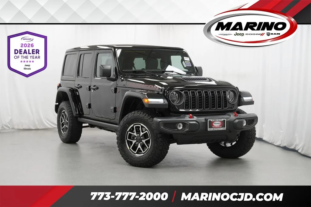 New 2026 Black Clear-Coat Exterior Paint Jeep Rubicon image 1