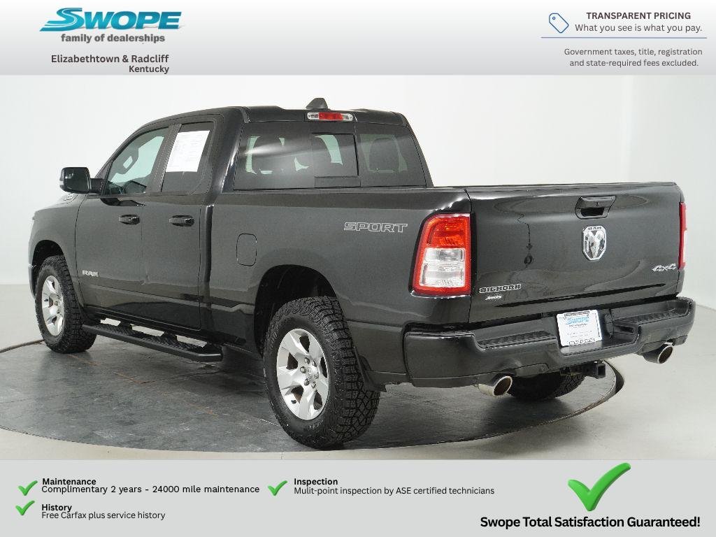 Used 2021 Diamond Black Crystal Pearlcoat Ram Big Horn image 5