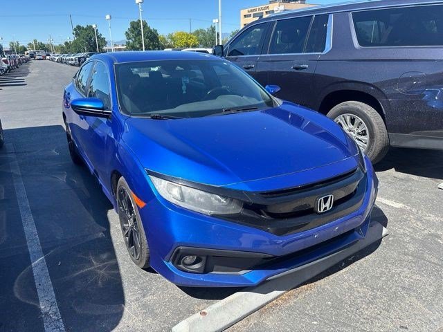 Used 2021 Aegean Blue Metallic Honda Sport image 2
