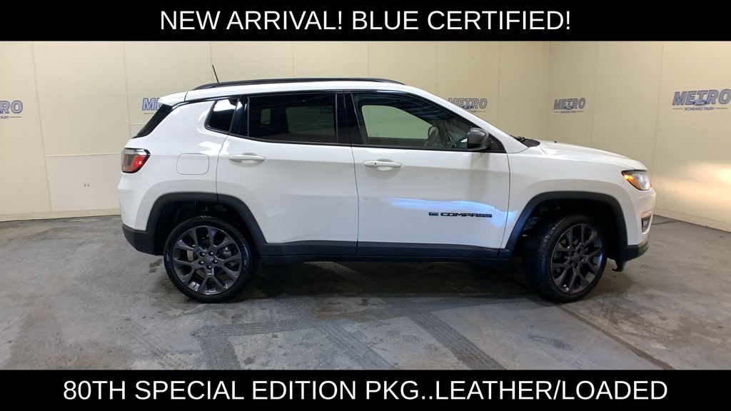 Used 2021 Jeep Compass 80th Spec. Edition with VIN 3C4NJDEB7MT546453 for sale in Schenectady, NY