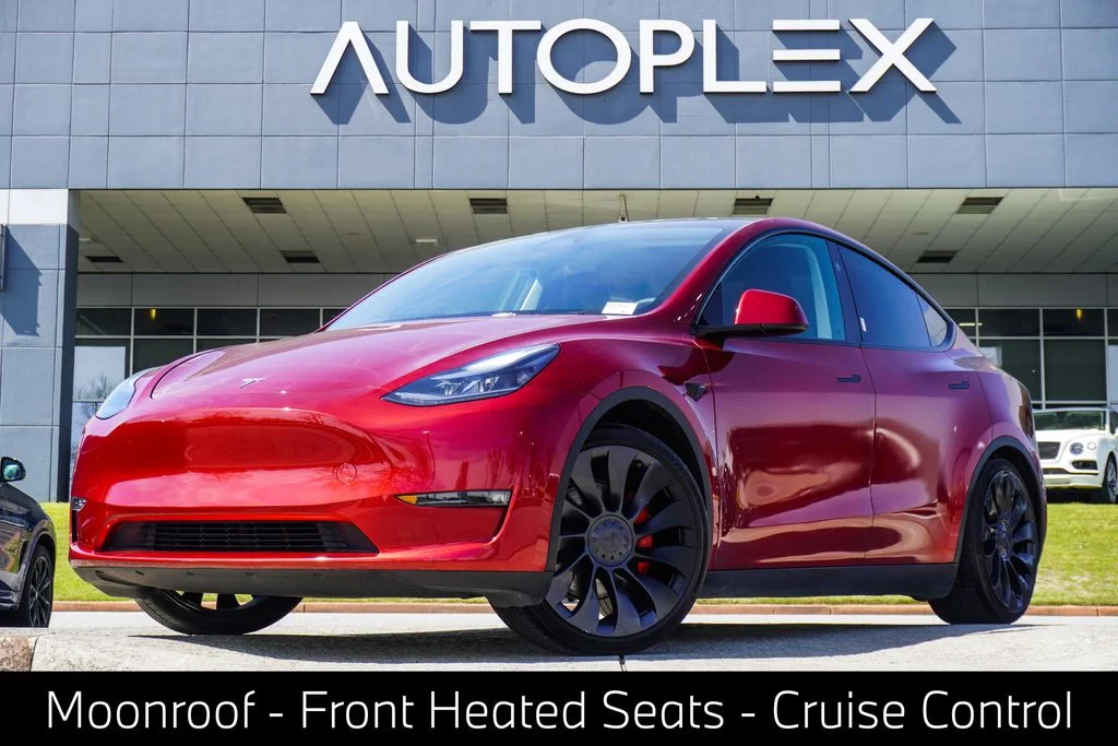 Used 2024 Red Tesla Performance image 1