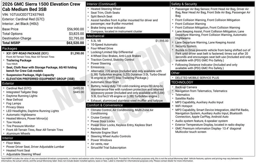 2026 GMC Sierra 1500 Elevation - Photo 28