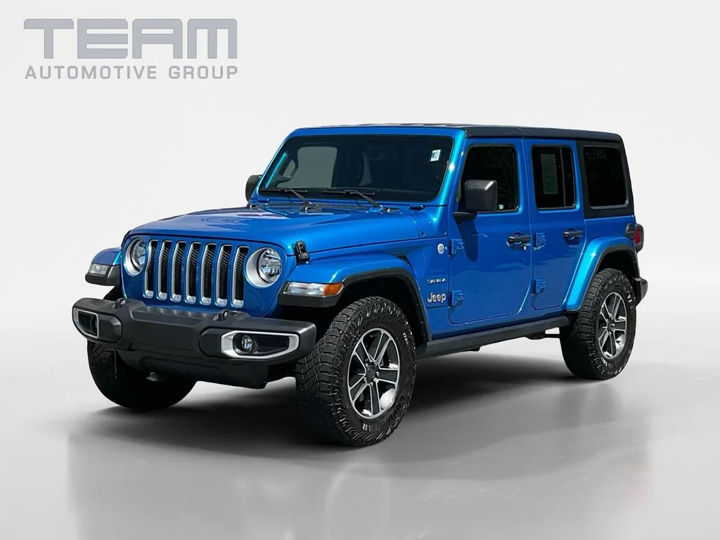 Used 2023 Blue Jeep Sahara image 3