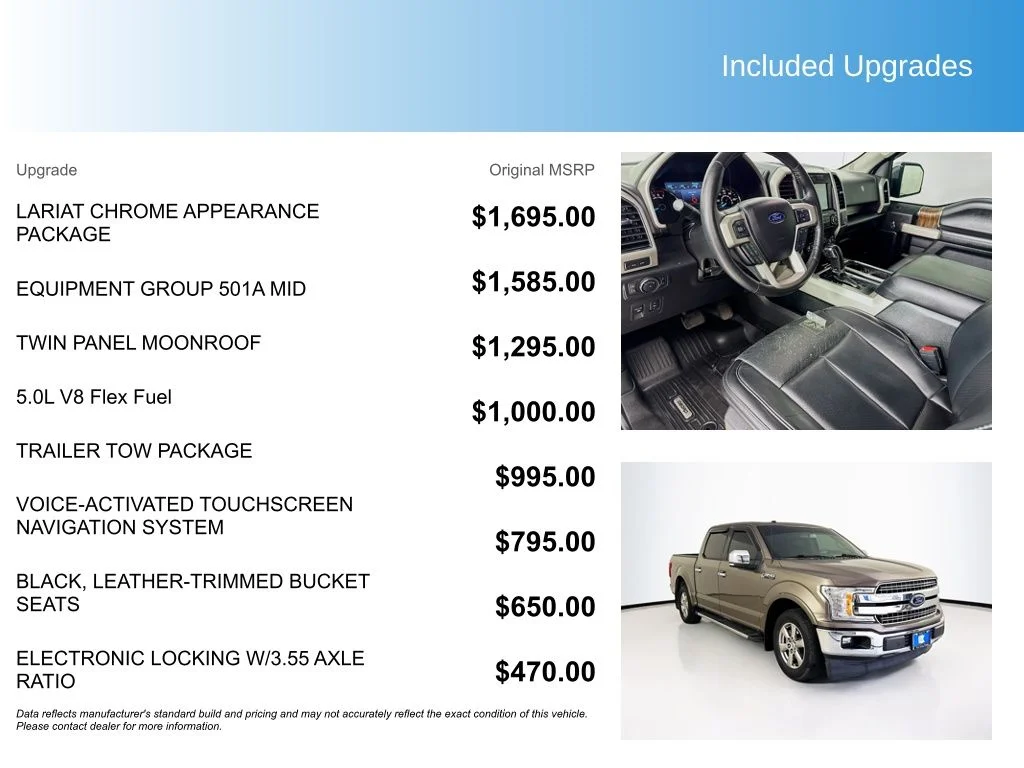 Used 2018 Stone Gray Ford Lariat image 5