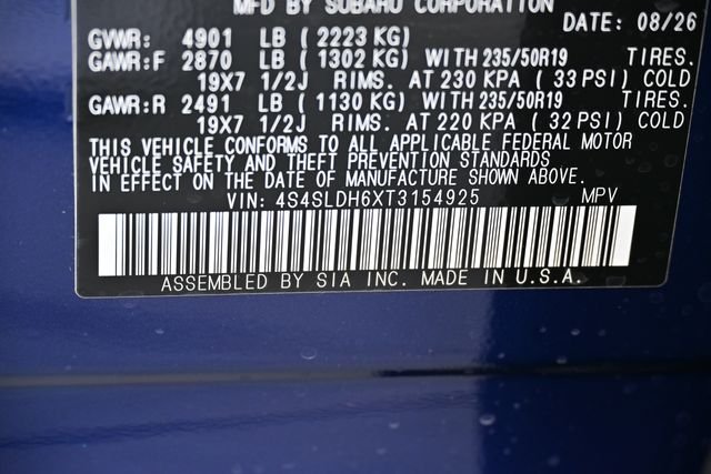 New 2026 Blue Subaru Sport Onyx Edition image 21